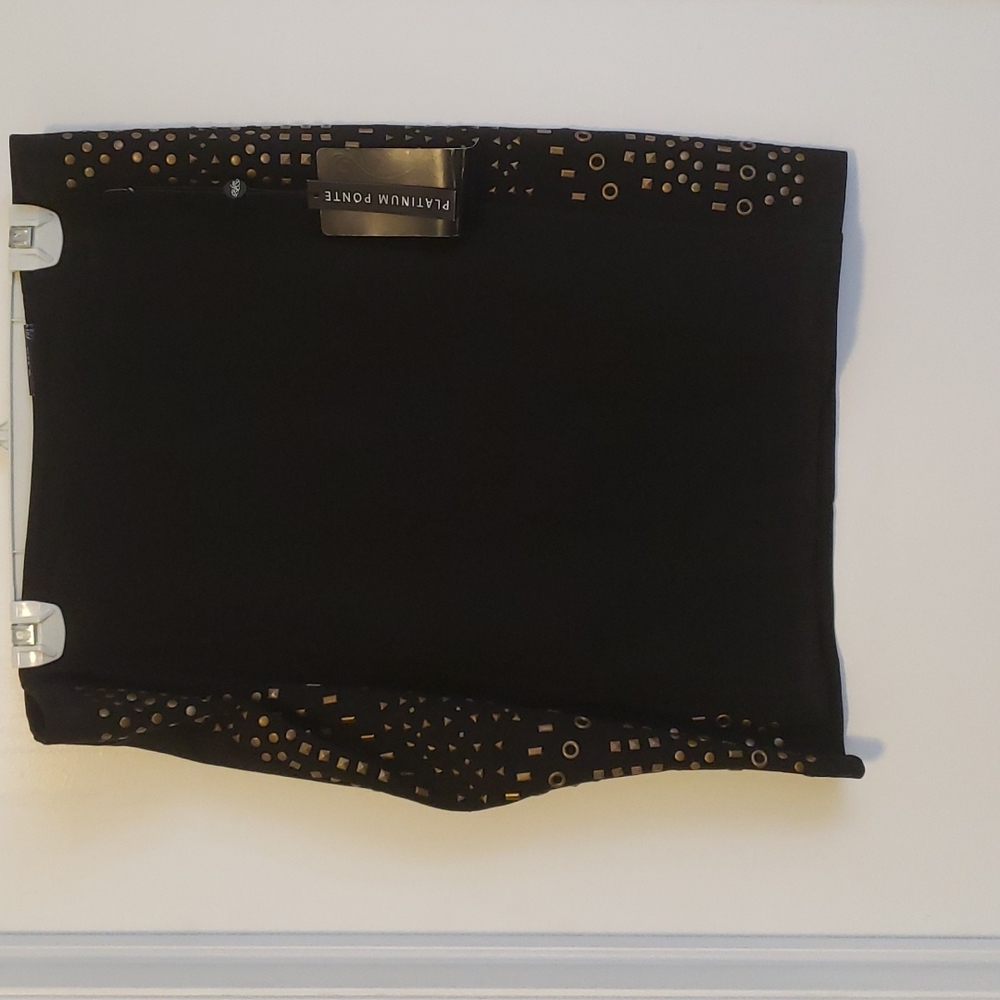 One 5 one embellished black skirt